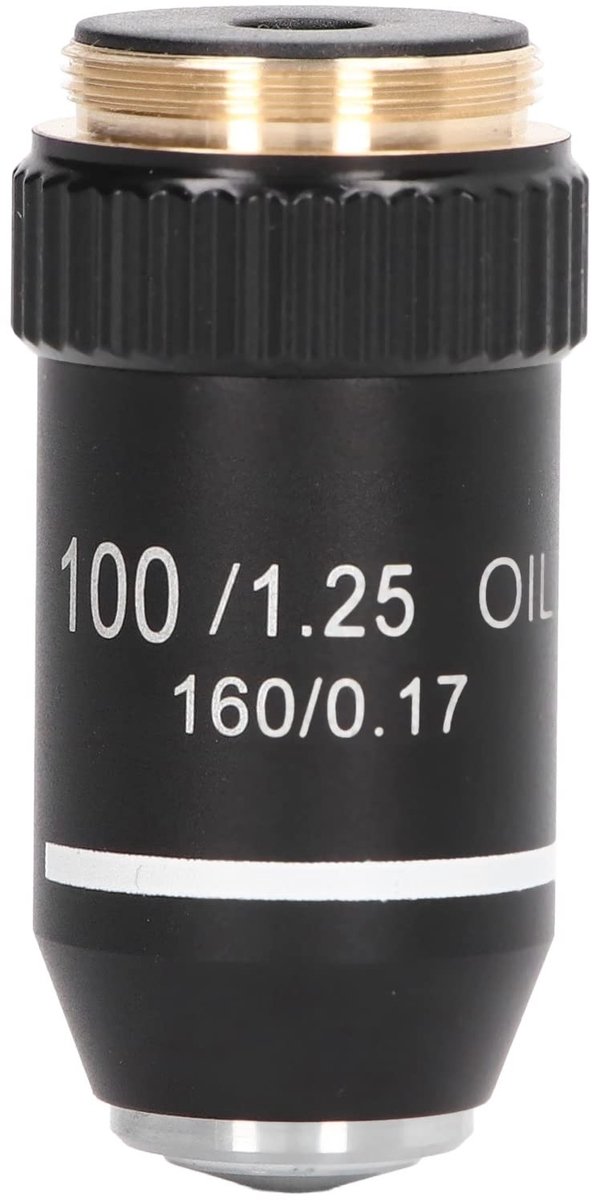 Allecto - 100x Microscoop Objectieflens - Krachtige Vervangingslens met 20,2 mm Interface