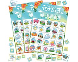 OHOME Paas-bingo-spellen voor jongens en meisjes, paas-knutselspeelgoed voor kinderen, meisjes, volwassenen, jongeren, klaslokaalactiviteiten, feestgeschenken, geschenkmand