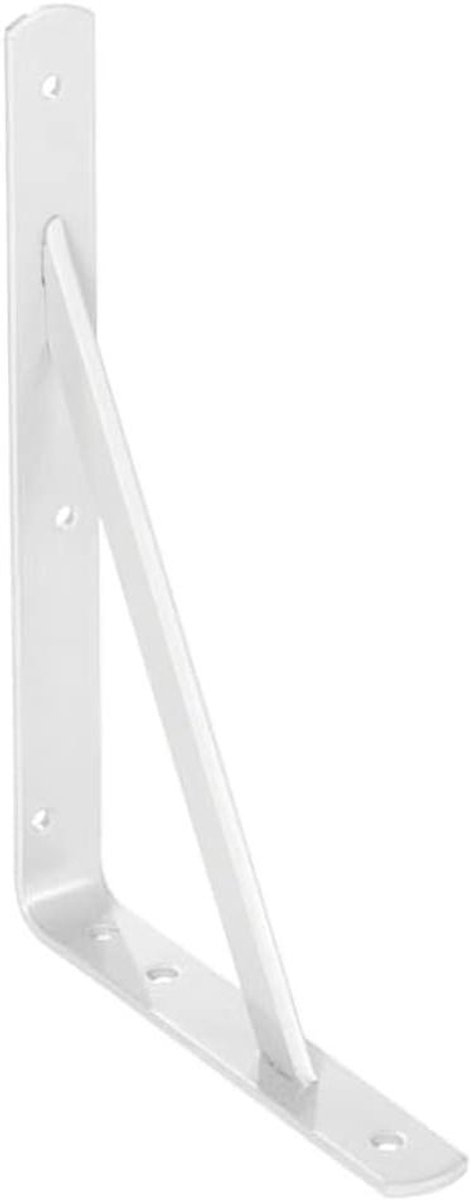 Wandsteun - Plankhouder - Zelf monteren - Met witte versterking - 300 x 200 mm
