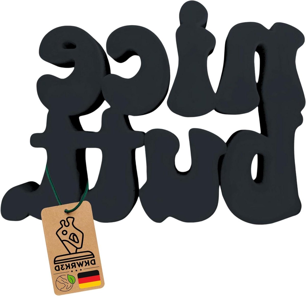 Toilet Belettering - WC Decoratie - Grappig Ophangen - Handgemaakt in Duitsland - Groot Formaat