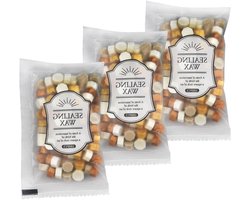 Mceal Zegellakkralen, 300 stuks, octogonale vorm, 100 stuks verpakking in 3 gemengde kleuren (woestijn)