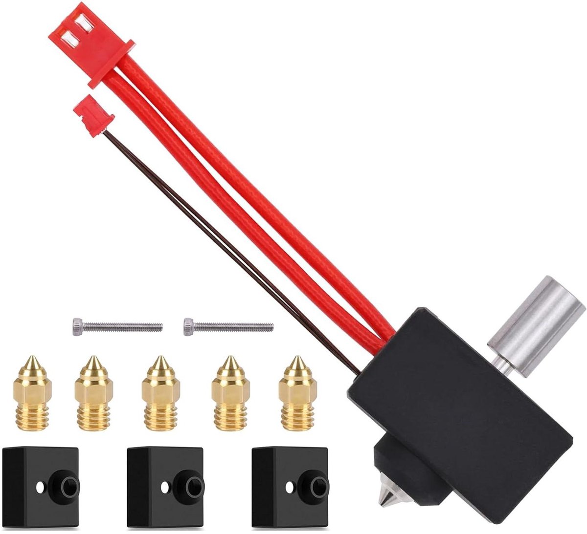 Verwarmingsblok Kit - 3D Printer Onderdeel - Hoge Temperatuur Printen - Titanium Halsbuis - 300°C