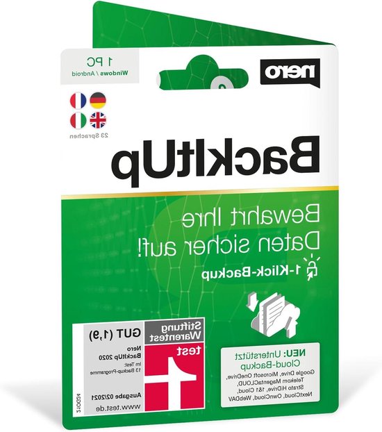 Data Back-up Software - Data Recovery Cloud - Automatische Back-ups - Onbeperkte Levenslange Licentie - 16x11.5x0.02cm