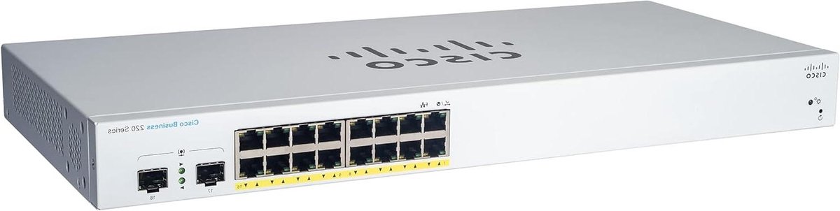 Netwerk Switch - Beheerde Switch - Bedrijfsnetwerk Opzetten - Intuïtief Dashboard - 16 Poorten - Zwart