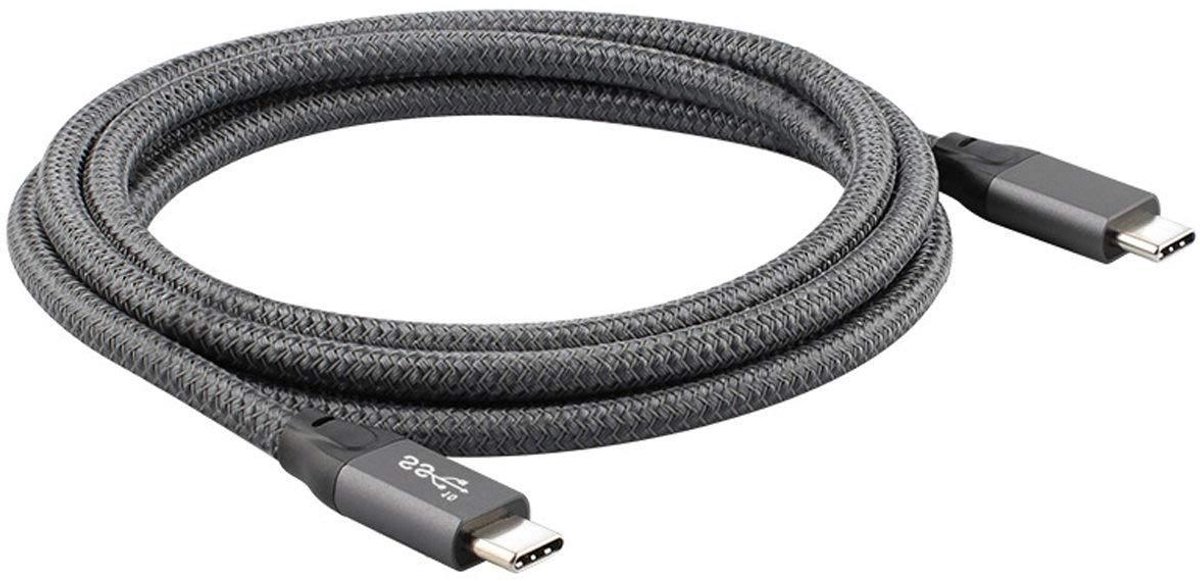 Xiwai 10 Gbps USB-C 3.1 type C Gen2 stekker op stekker, 100 W met elektronische weergave voor tablet en mobiele telefoon en laptop