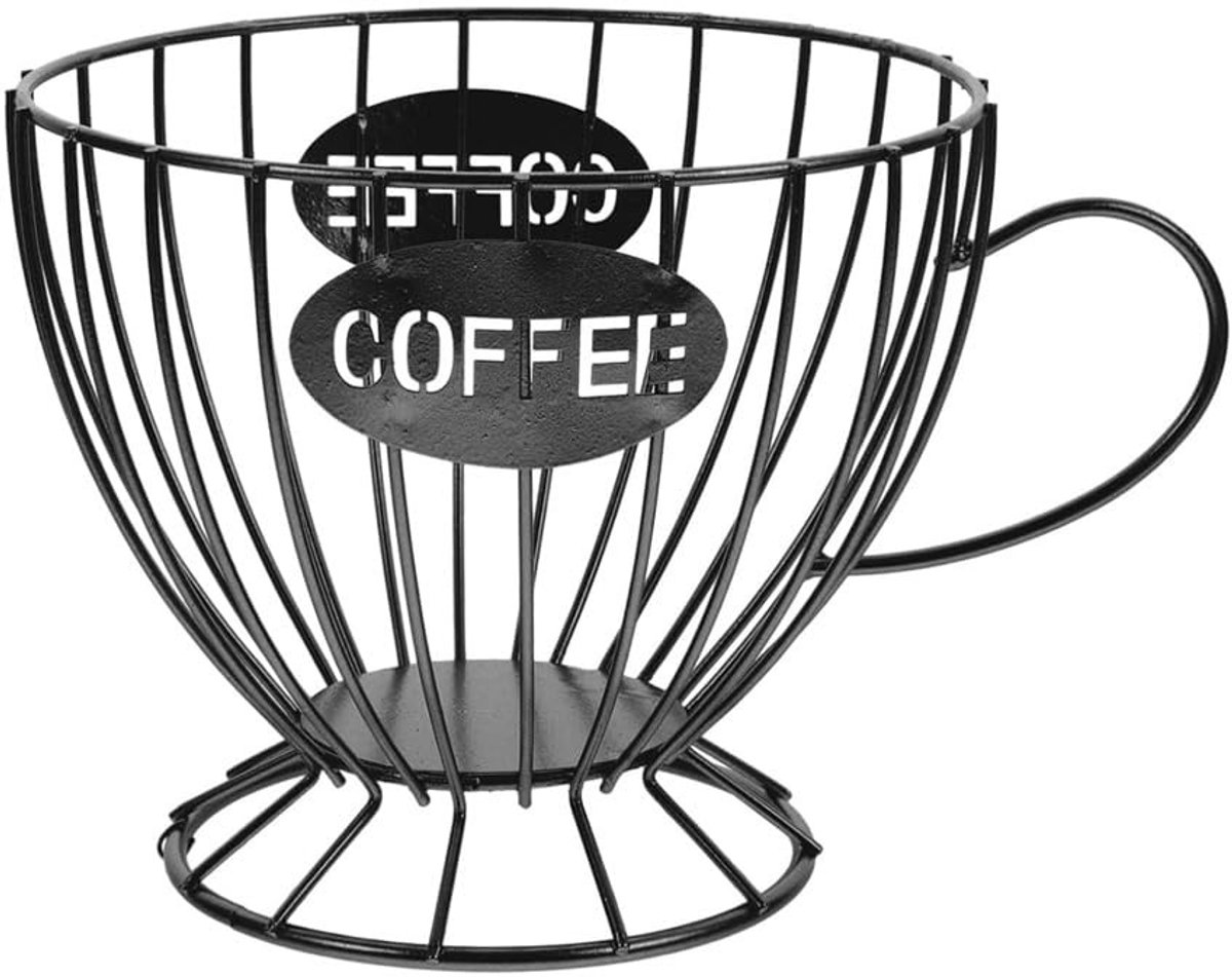 Allecto - Koffiecapsulehouder - Fruit Stand Organizer voor K-Cups - Zwart