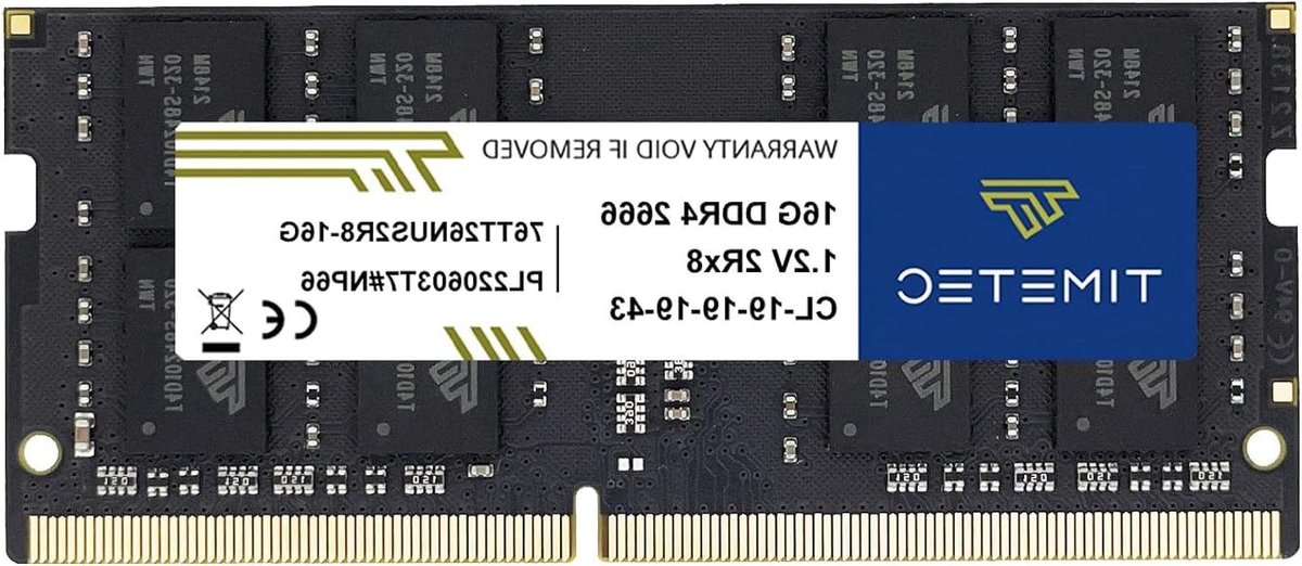 Laptop Geheugen - Werkgeheugen RAM - Snellere Prestaties - Niet-ECC Unbuffered - 16GB DDR4
