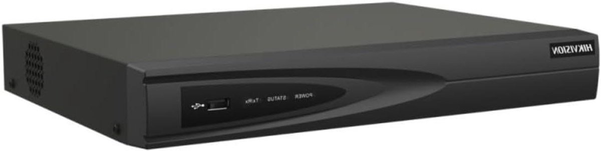 Bewakingsrecorder 8 Kanalen - NVR Recorder - Videobewaking - Ondersteunt 4K PoE - 25 cm - Zwart