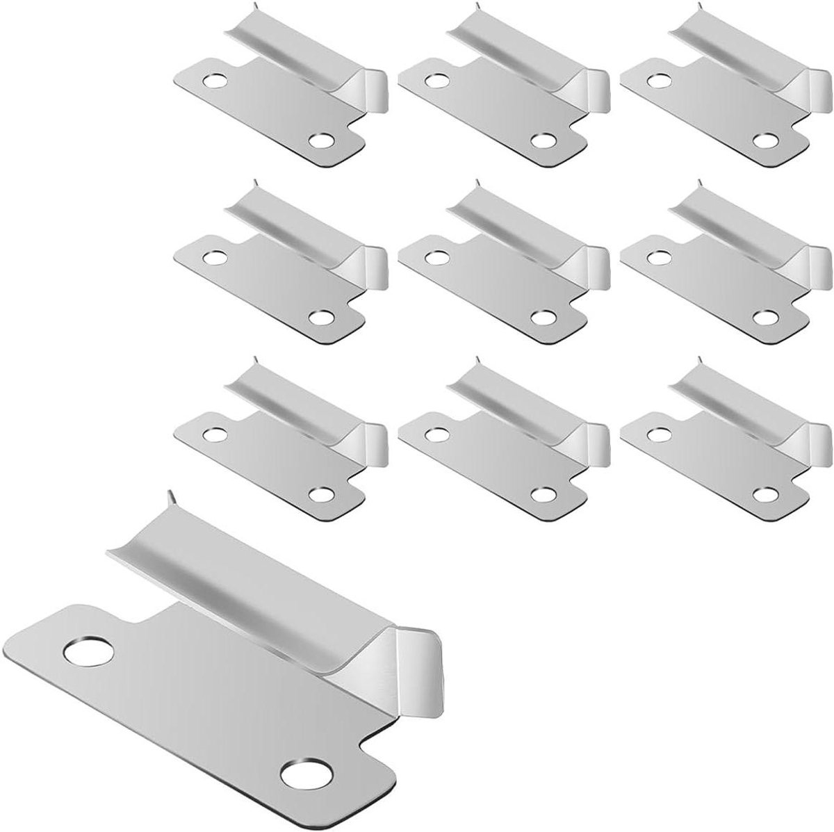 3D Printer Bed Clips - Klemmen - Bed Stabiliseren - Roestvrij Staal - 7mm Platform - Zilver