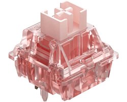 kutethy Gateron Ink v2 Roze Pre Lubed 5pin Lineaire Schakelaars 50g Force DIY Mechanische Toetsenbord Schakelaar (36 STKS, Roze Inkt v2)