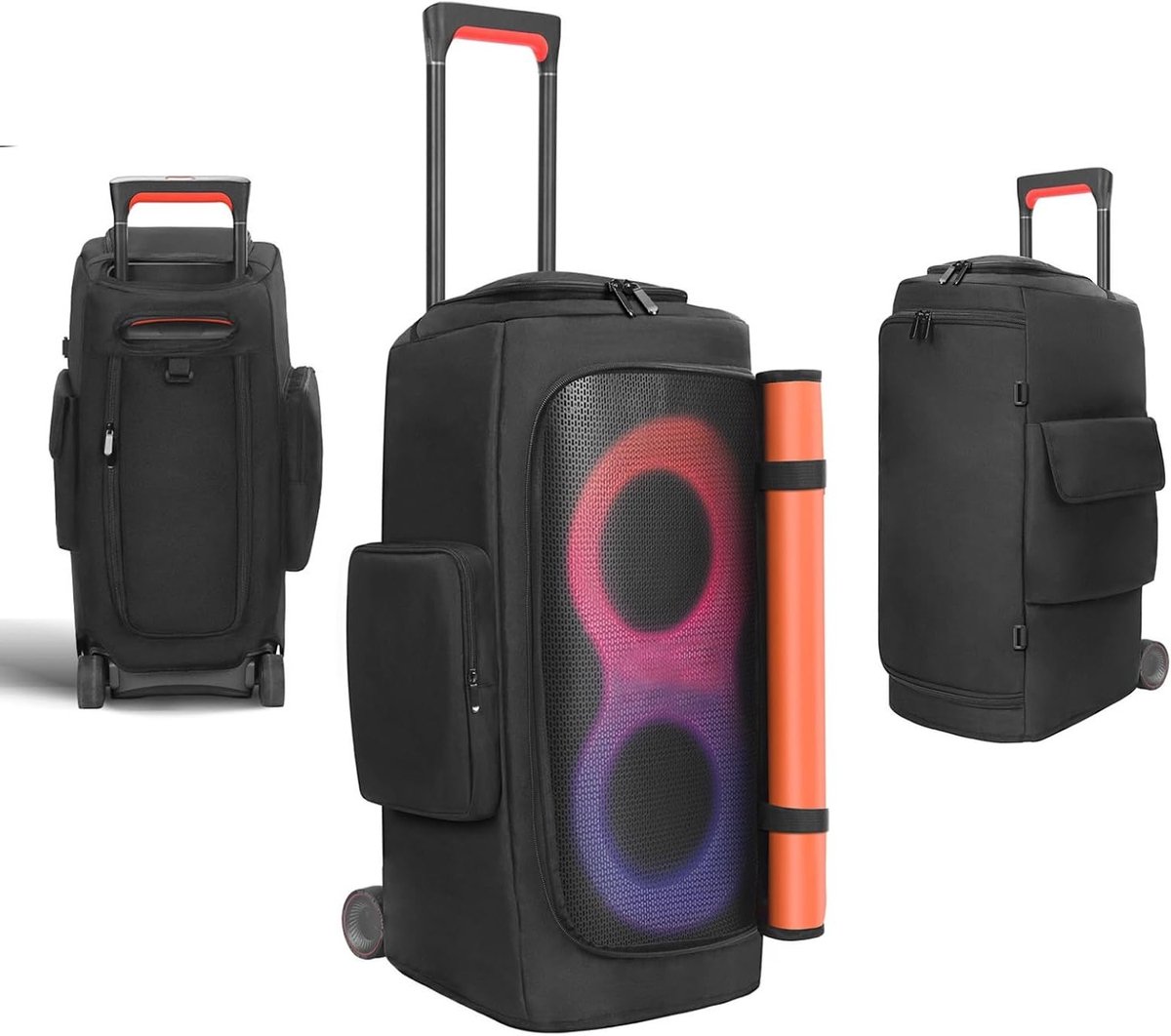 Beschermhoes voor Draagbare Speakers - Geschikt voor PartyBox 310 en Stage 320, Inclusief Accessoire Compartimenten en Kofferfunctie