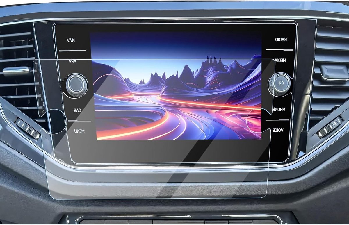 Navigatie AR Beschermfolie voor VW T-ROC - Antireflectie, Glansvermindering en GPS Schermbeschermer voor 2024 Accessoires