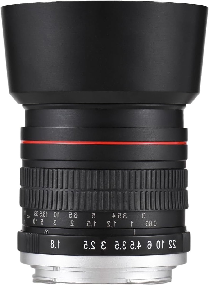 85mm F1.8 Vastbrandpunt Camera Lens met Handmatige Focus en EF Bevestiging voor Canon DSLR's zoals EOS Rebel T8i, T7i, T6 en meer