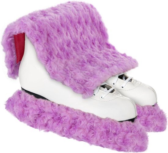 IJsschaatshoezen en Handdoek - Schaatshoezen - Beschermend - Paars - Schaats Accessoires - Kinderen Volwassenen - IJs Schaats Soakers en Beschermers - Schaatsen - Geschikt voor Cadeaus (M)