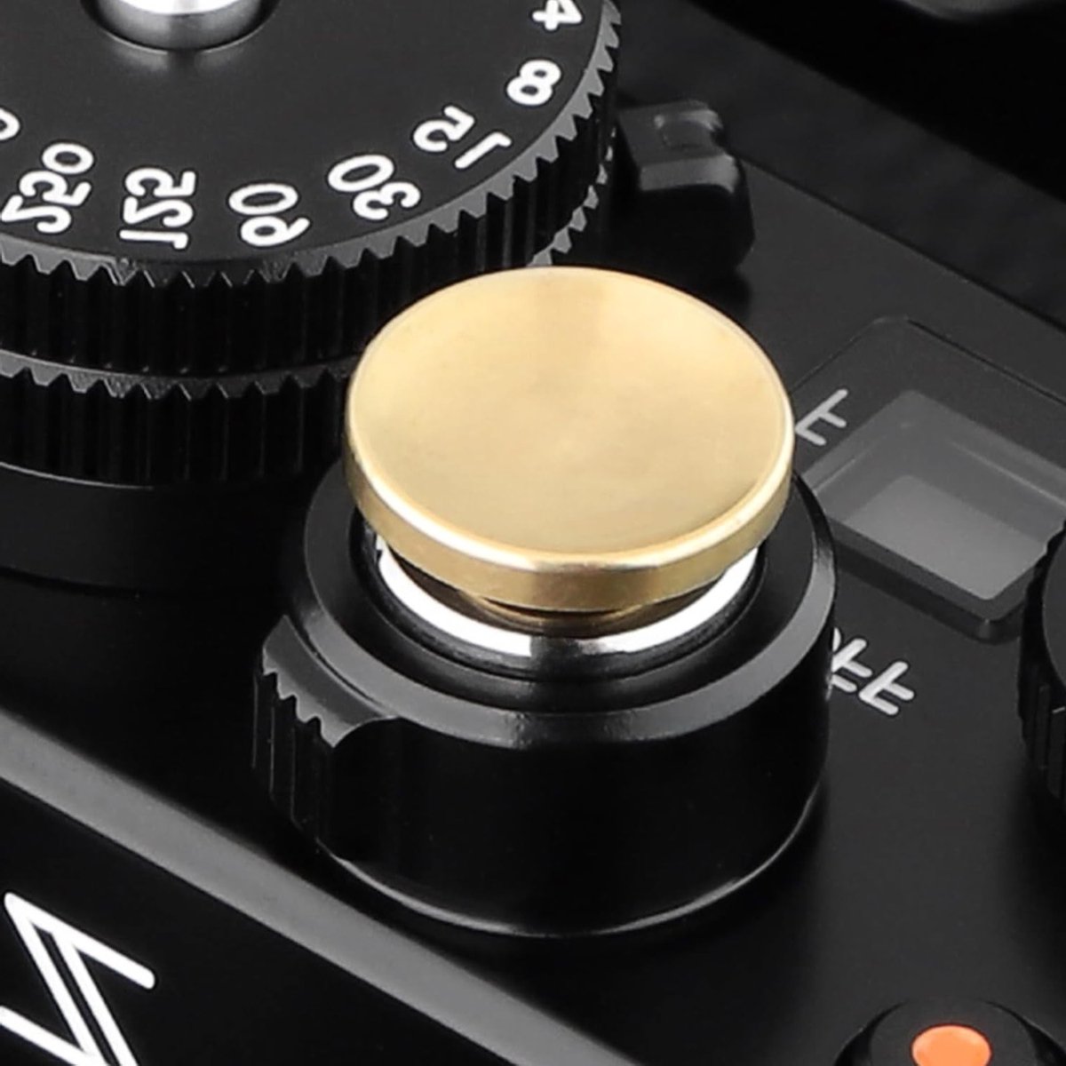 12mm Koperen Sluiterknop voor Fujifilm en Nikon Camera's - Concave Oppervlak, Nieuwe Versie, Perfect voor Fotografie en Videografie, Duurzaam en Stijlvol