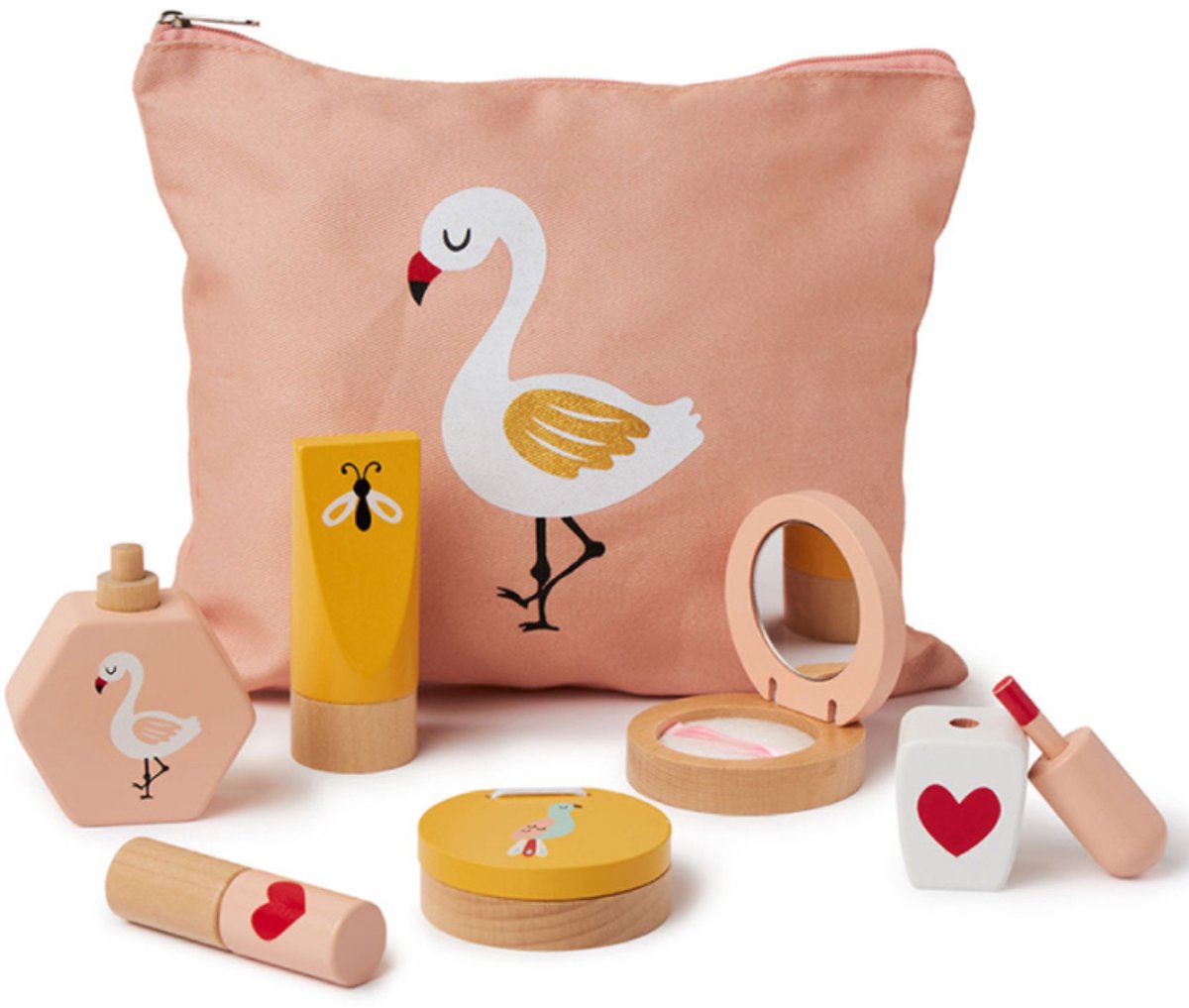 Ostaria Speelgoed make-up setje - voor kinderen - hout - make-up speelgoed - FSC-gecertificeerd