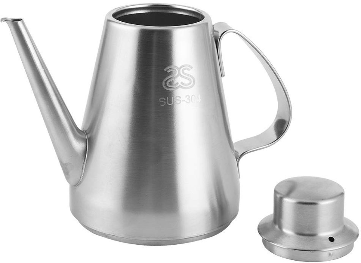 Teapot Stainless Steel Vinegar Oil Bottle Dispenser Kitchen Cafe Hotel Restaurant
