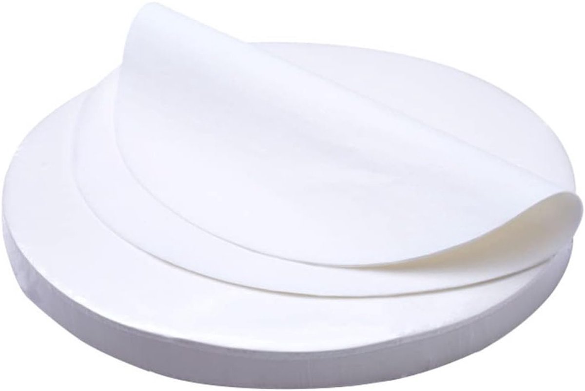 250 Vellen Bakpapier voor Airfryer - Snijdbaar, Warmtebestendig en Antiaanbaklaag voor Pizza, Oven en Grill (28 cm)