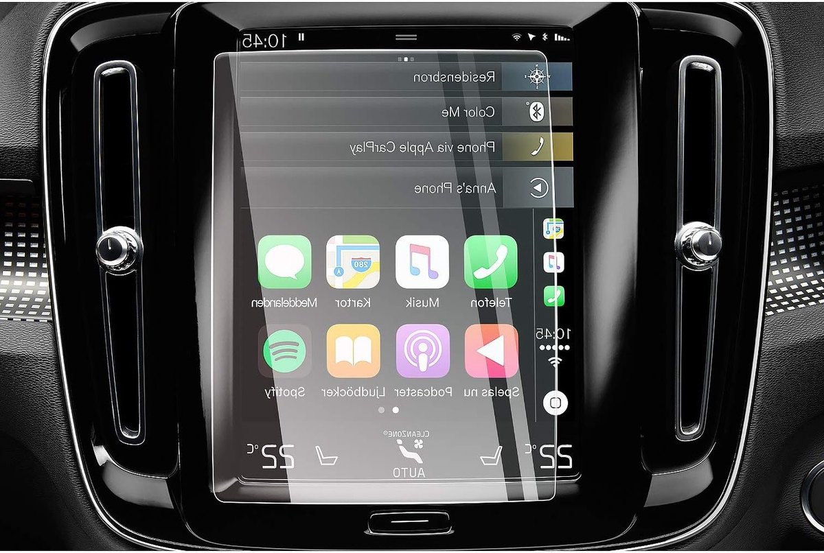 Navigatie Tempered Glass Touch Screen Protector voor Volvo XC40 XC90 XC60 2017-2022 - Anti-Fingerprint, 9H Krasbestendig, HD Transparant GPS Accessoire voor Bescherming en Gebruiksgemak