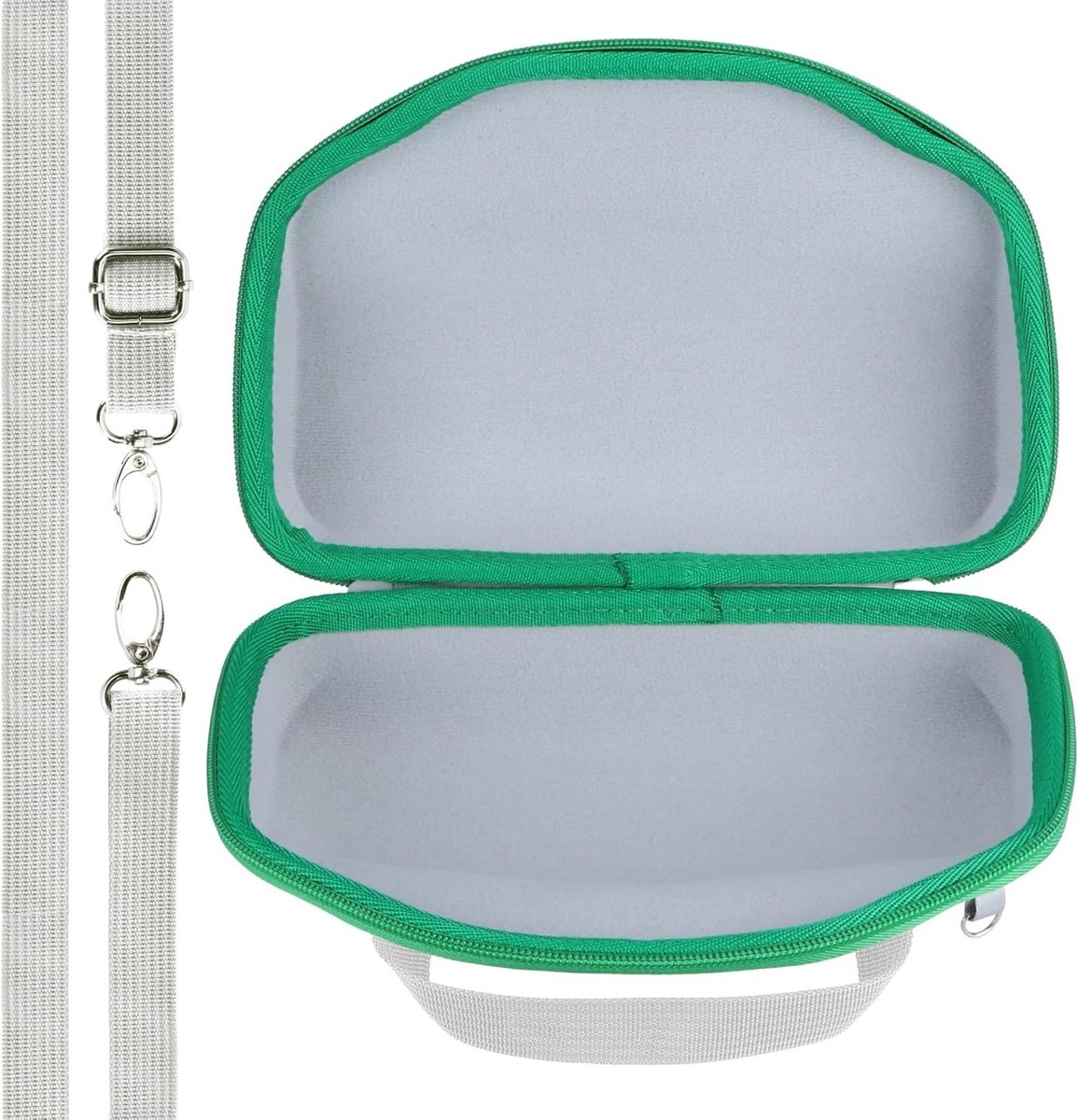 Duurzame Hard Travel Case voor Draagbare Bluetooth Speaker, Geschikt voor JBL Charge 6, Grijs en Groen, Herfststijl