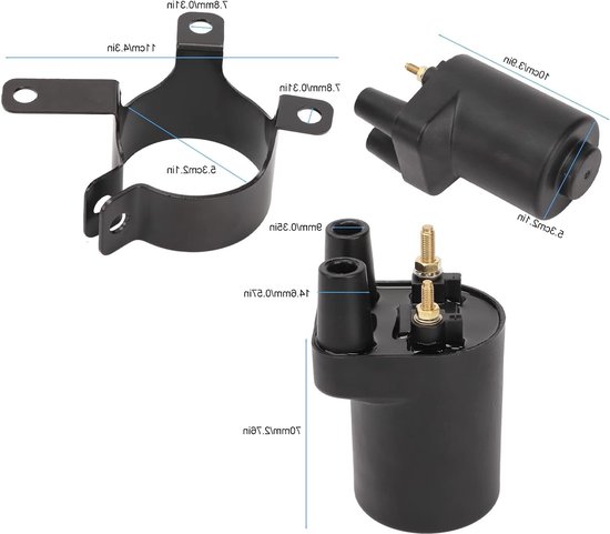 Motorontstekingsspoel Kit Vervangingsonderdeel voor Onan Points Modellen BF B43 B48 NHC CCK - Hoogwaardige Ontstekingsspoel voor Betrouwbare Motorprestaties van Merkloos — afbeelding 4