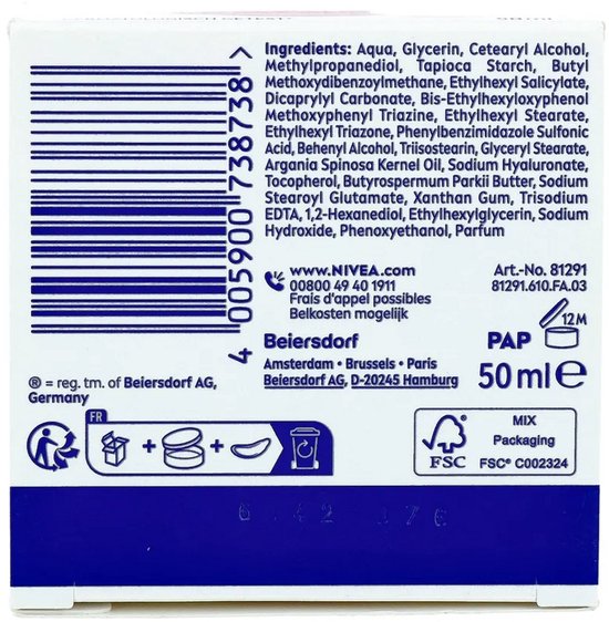 NIVEA Essentials Verzorgende Dagcrème voor Vrouwen SPF 30 - Gezichtscreme Droge huid - Moisturizer - Skincare - Sheaboter - 50 ml