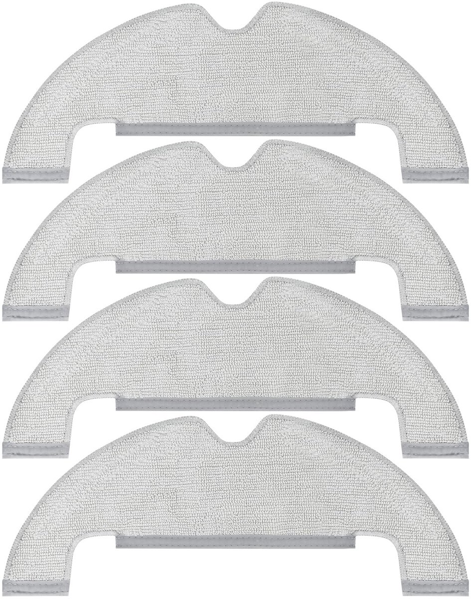 Dailygoody - Mop Doek Pads - Hoogwaardige Dweilen - Duurzaam en Efficiënt - Geschikt voor Vloeren - 4 Stuks - Voor Robot Stofzuiger