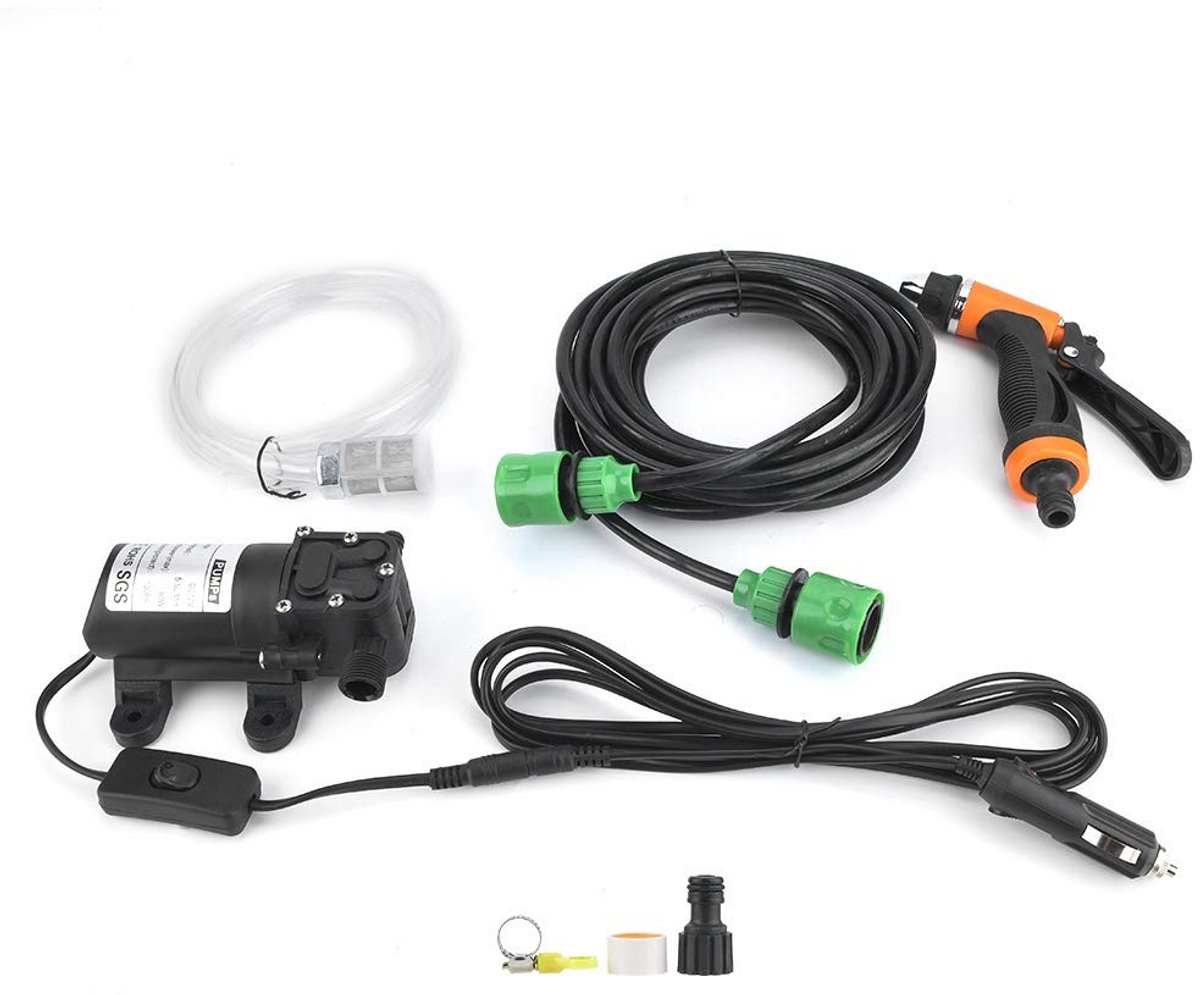 Dailygoody - Autowasserette - Elektrische Waterpomp - Energiezuinig - 12V - Autowasmachine - Geschikt voor autoreiniging - Compact formaat