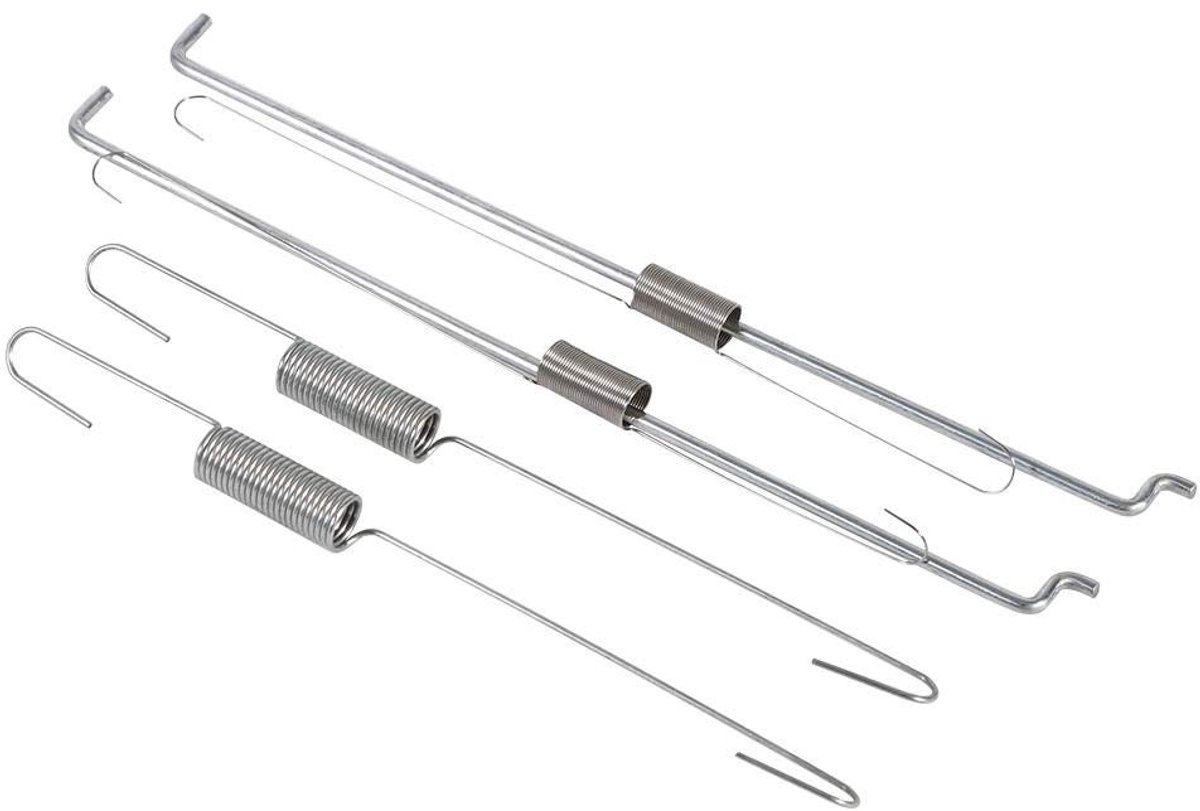 Dailygoody - 2 Sets Springs and Rods - Speed Controller - Hoogwaardige metalen materialen - Geschikt voor Honda GX140 GX160 GX200 - Duurzaam en e