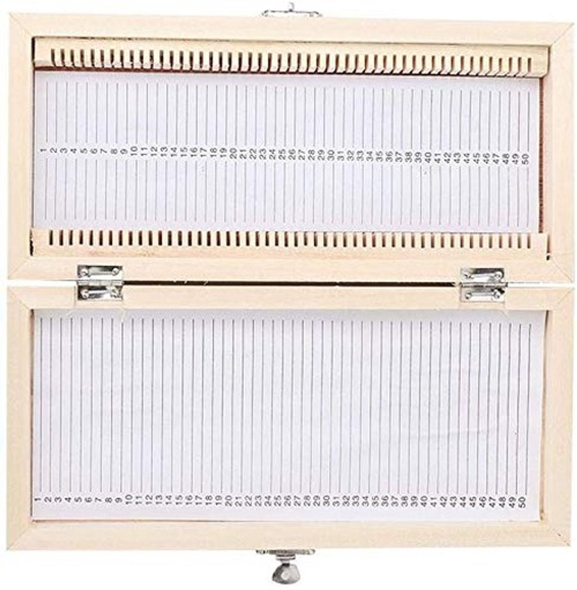 Dailygoody - Microscoop Glazen Voorbereide Slides - Houten Opbergdoos - Bruin - Wetenschappelijke Slides - Geschikt voor Microscoop en Projector
