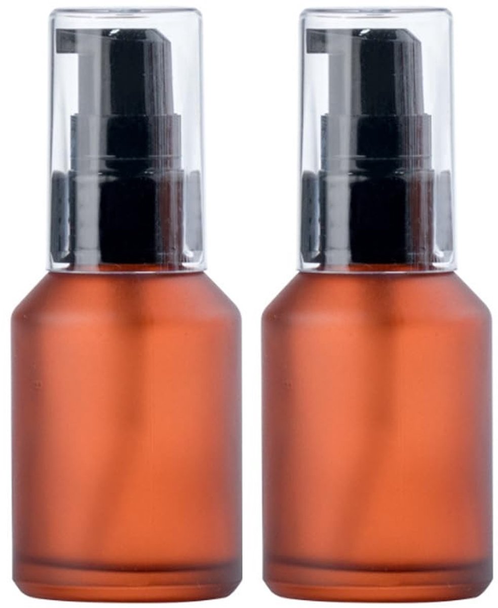 Dailygoody - 60Ml Lege Pompfles - Opbergfles - Wijnrood - Geschikt