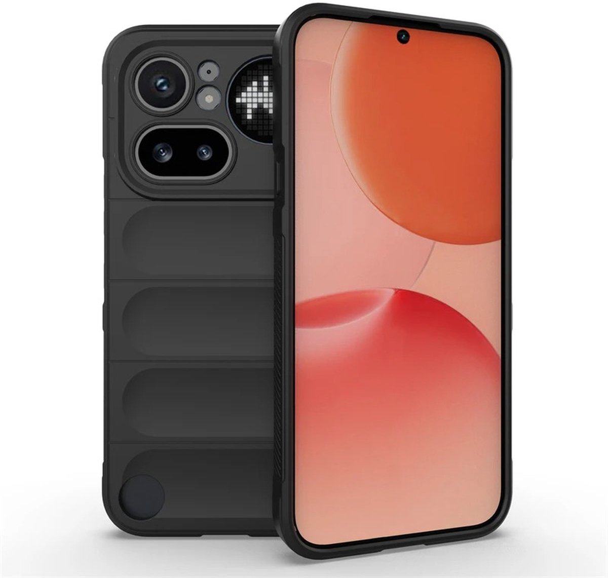 MobyDefend Hoesje - Geschikt voor Nothing Phone (4a) Pro - TPU Gripcase - Zwart