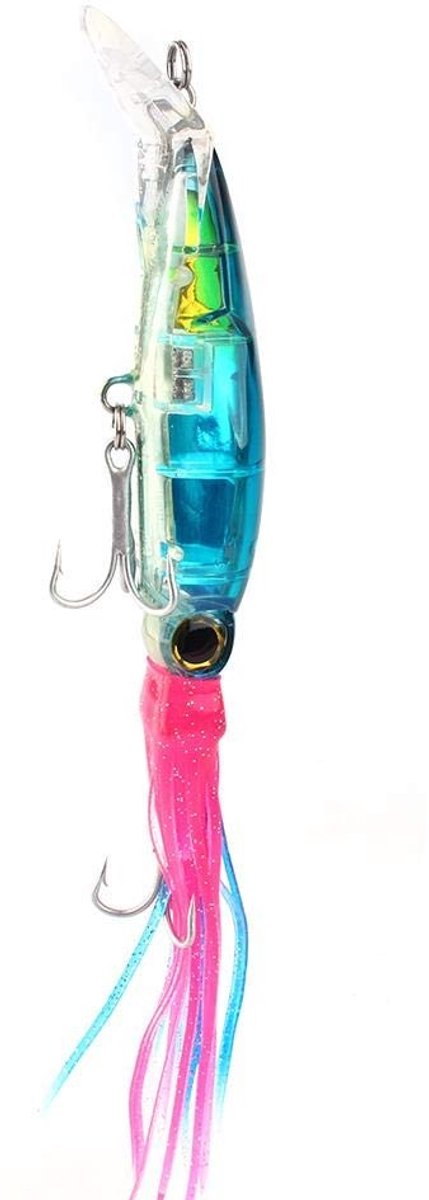Dailygoody - Vishaak 23cm - Roestvrij staal - Superscherp - Blauw - Zoutwatervis - Onweerstaanbare afwerking - Geschikt voor Wahoo — afbeelding 3