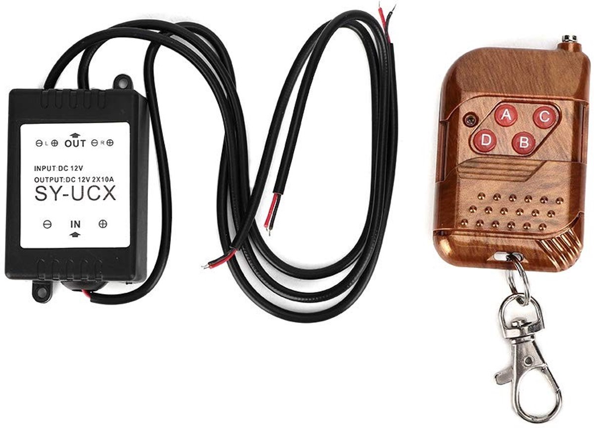 Dailygoody - Strobe Controller - Draadloze Strobe Control Module - LED Flash Controller - 12V - Universeel - Voor Auto en Motor - Compact