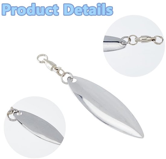 Store_9 - Draaibare messen - Hengelaccessoires - Kleur: Platina en goud - Vis aas - DIY visgerei - Geschikt voor vissers - Model: Colorado van Merkloos — afbeelding 5