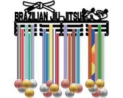 Dailygoody - Braziliaanse Jiu Jitsu Medaille Display - Medaille Hanger - Duurzaam en stijlvol - Zwart ijzer - Voor 60+ medailles - Sport en Gymna