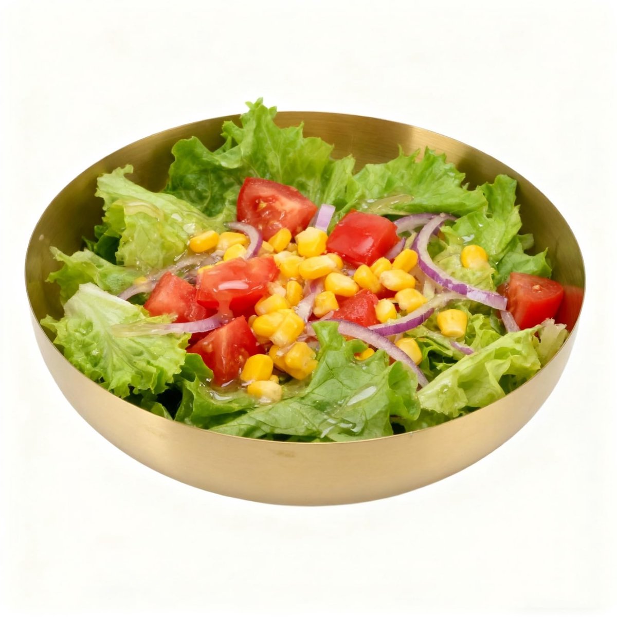 Dailygoody - Mengkom Roestvrijstalen - Serveerkom Snacks Bowl - Gouden Kleur - Ideaal voor Salade en Noodles - Vaatwasserbestendig - Perfect voor Voed.