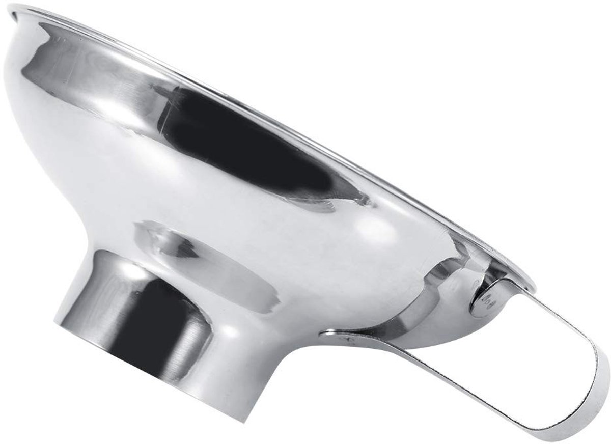 Dailygoody - Roestvrij staal brede mond trechter - Keuken gereedschap - Lichtgewicht - Handvat voor eenvoudig gebruik - Vaatwasmachinebestendig - Gesc..