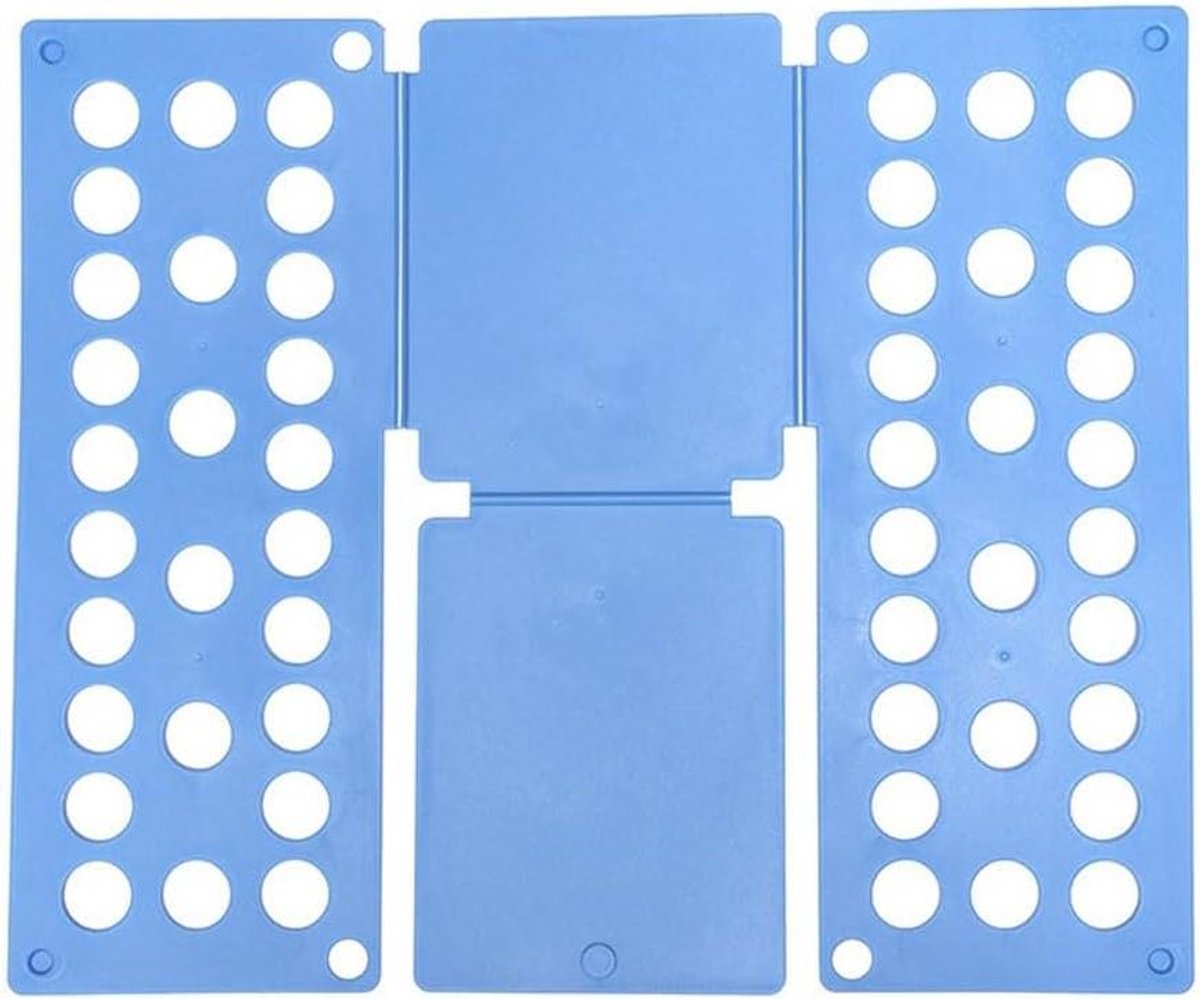 Kleding Vouwplank - Shirt Organizer - Kleding Snel Vouwen - Duurzaam Plastic Ontwerp - Verstelbare Dikte - Lichtblauw