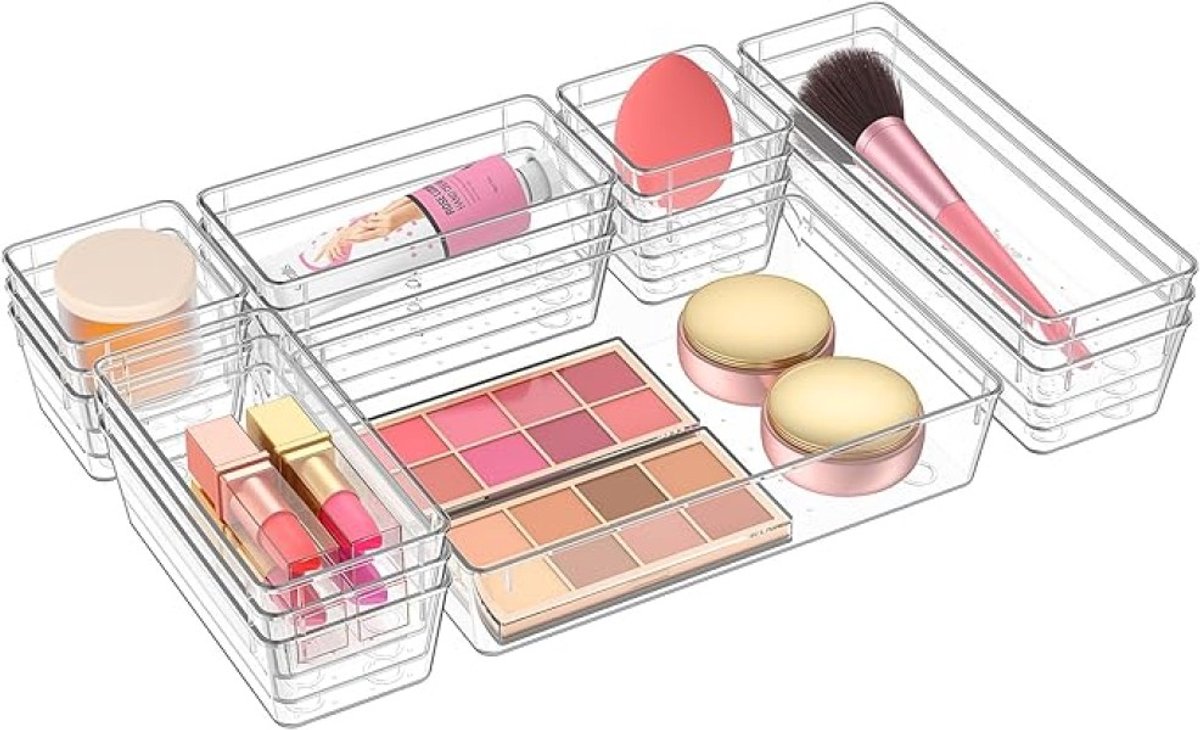 Opbergset voor laden - 16 stuks in 4 maten - ideaal voor make-up, kantoor en keuken