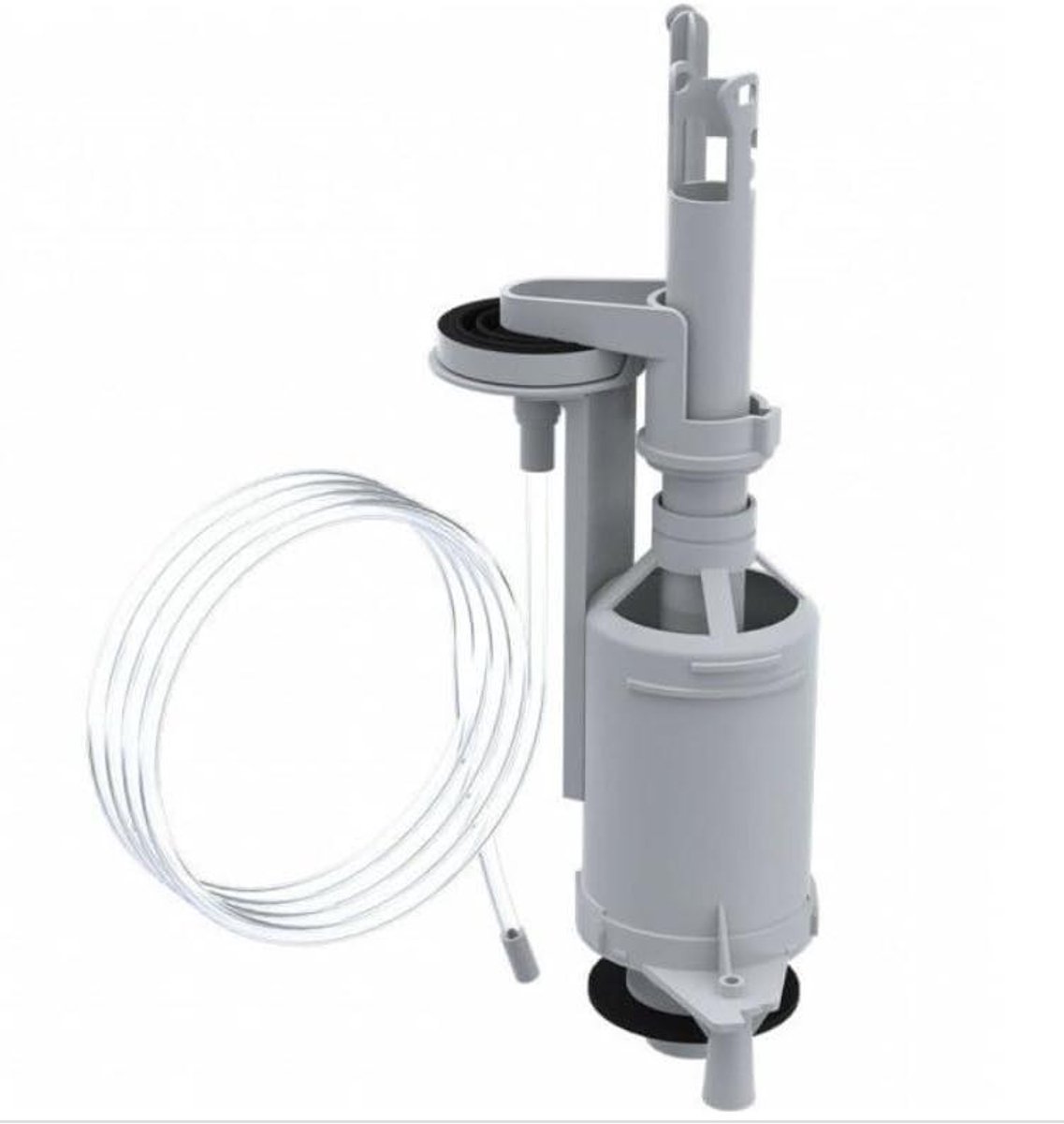 Spoelventiel Toilet - Toiletonderdeel - Toilet Reparatie - Waterbesparend - 30 x 60 cm - Zwart