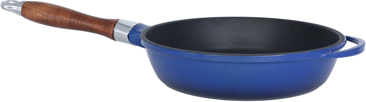 Lava Koekenpan - 24 cm - 2.0 liter - Gietijzer - Blauw