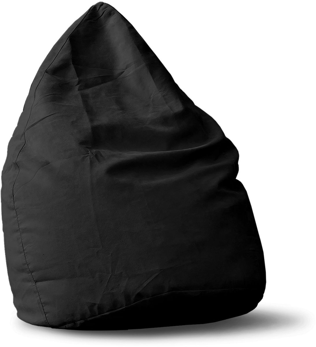 Lumaland - Luxe XL PLUS zitzak - stijlvolle beanbag met 220L volume - extra stevige naden - verkrijgbaar in verschillende kleuren - Zwart