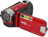 OmGoods - Dailygoody - Digitale Videocamera - 1080P HD - Compacte camcorder - Rood - 16MP camera - Ideaal voor vloggers - Draaibaar scherm