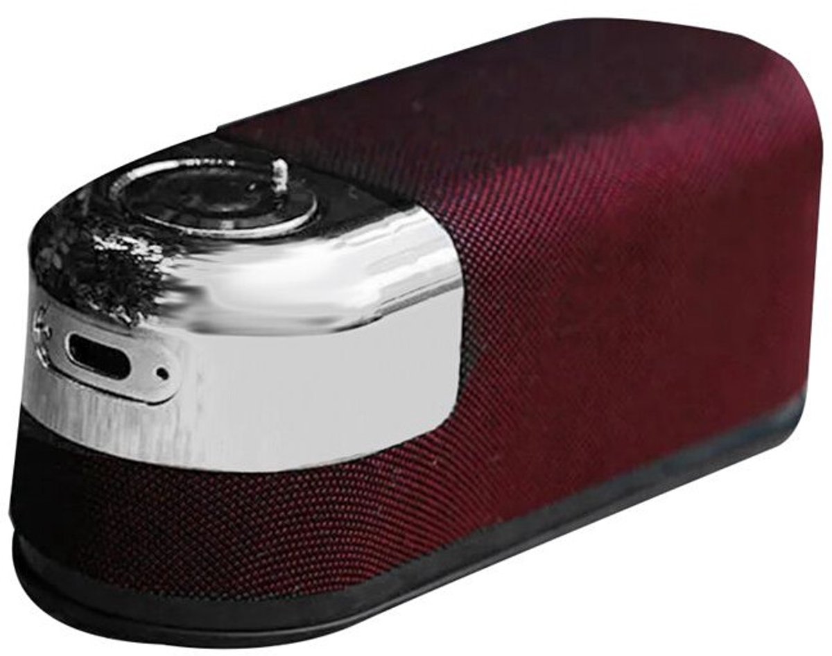 Draagbare magnetische subwoofer TWS draadloze muziekspeler NFC-compatibele telefoonhouder (rood)