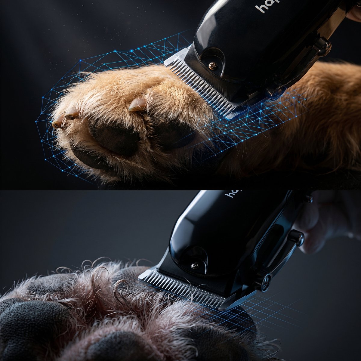 Hondentondeuse Dikke Vacht - Hondentrimmer - Honden Tondeuse Trimset - Scheerapparaat voor Katten en Dieren thumbnail 5