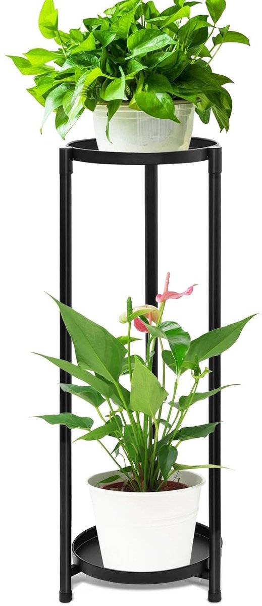 Famanu – Metalen plantenstandaard, bloempothouder voor binnen en buiten, multifunctioneel voor terras en balkon