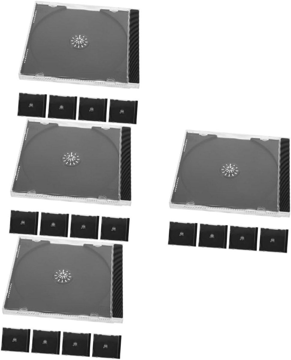Opbergdoos Set - Dvd-hoesjes - Cd Dvd Opslag - Herbruikbaar Plastic - 20 Stuks - Doorzichtig