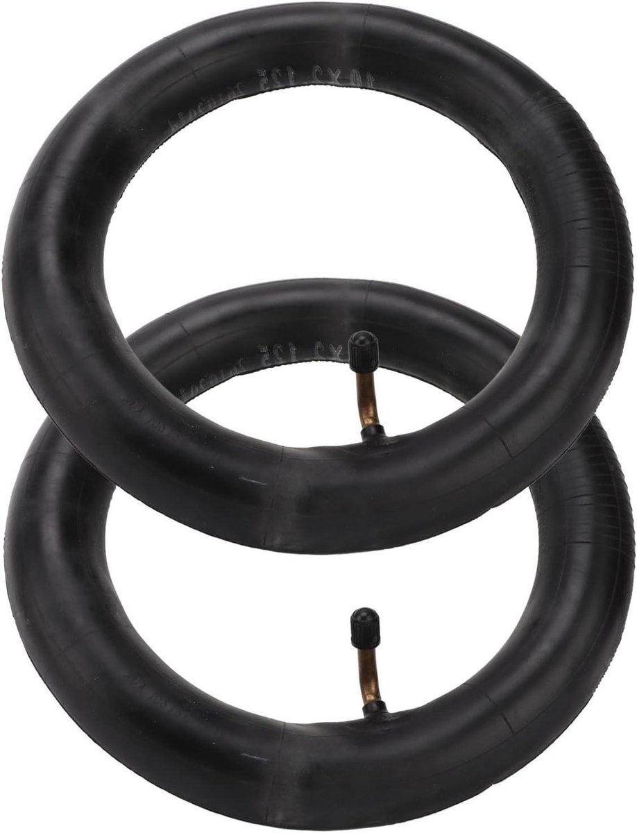 Binnenbanden Scooter - Reservebanden - Onderhoud - Schuine Klepsteel - 10 Inch - Zwart