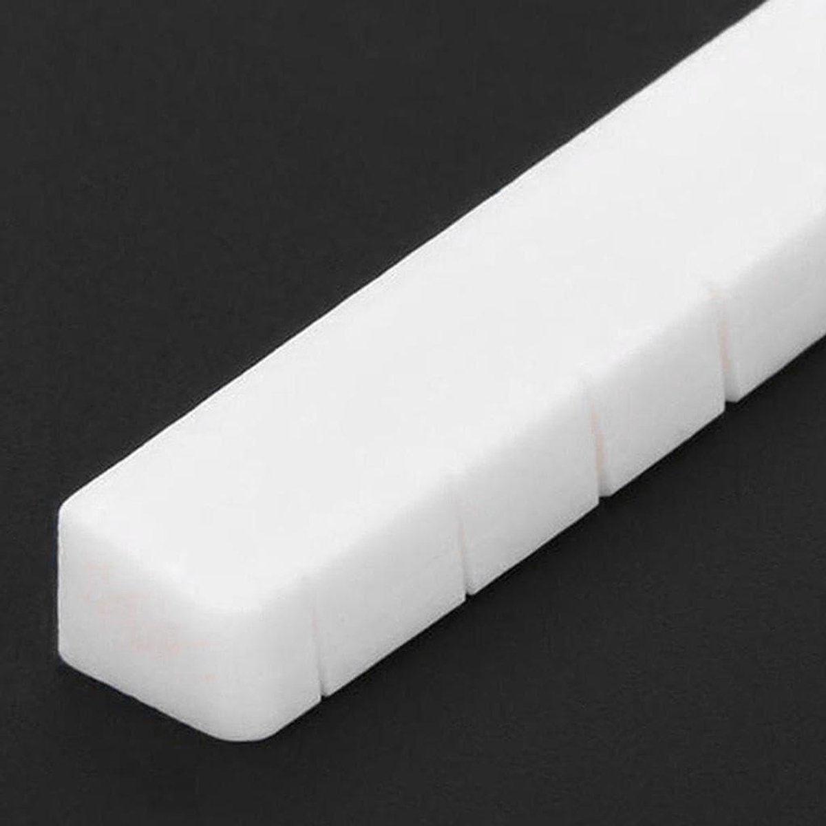 Gitaar Topkam - Zadel Brugkam - Gitaar Reparatie - Hoge Dichtheid Kunststof - 43x6x85 mm - Beige
